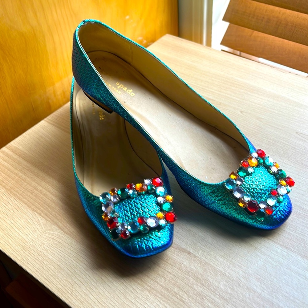 Kate Spade Iridescent Flats size 8